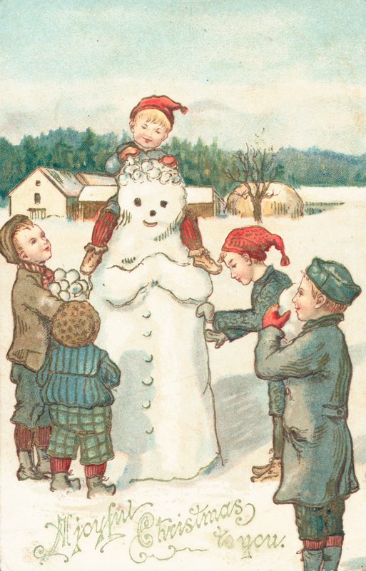 Britse kerstkaart door English School