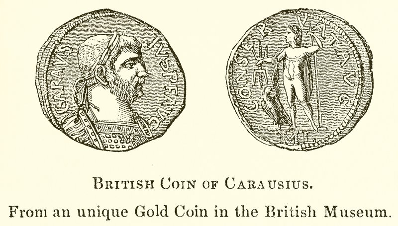 Britse munt van Carausius door English School