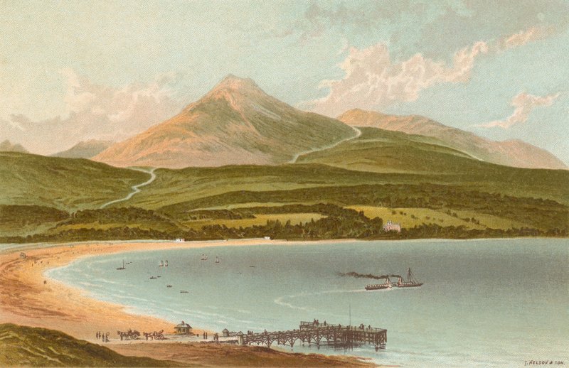 Brodick Bay en Goatfell door English School