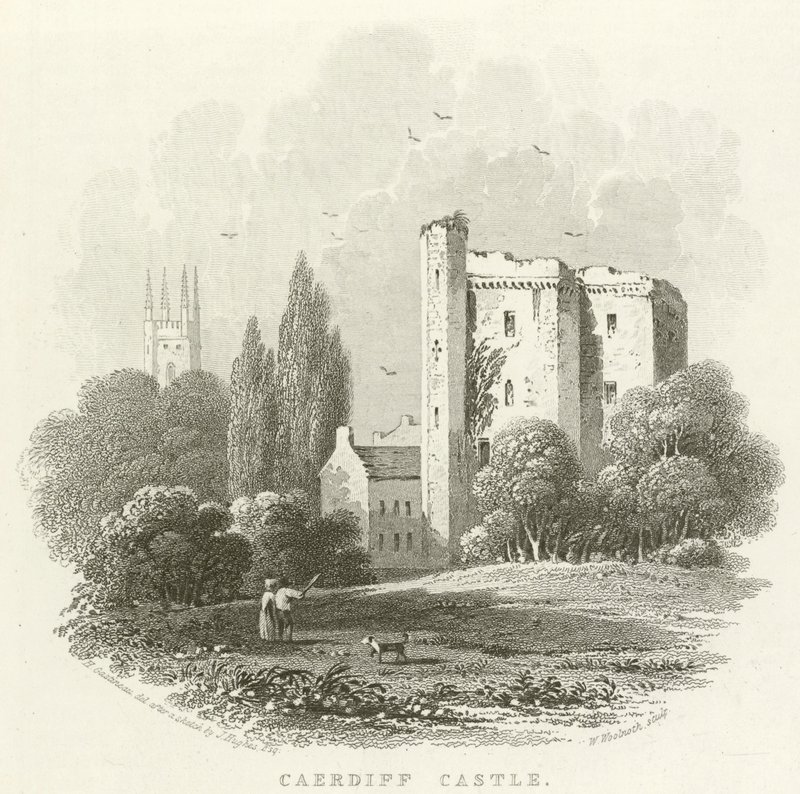 Caerdiff Kasteel door English School
