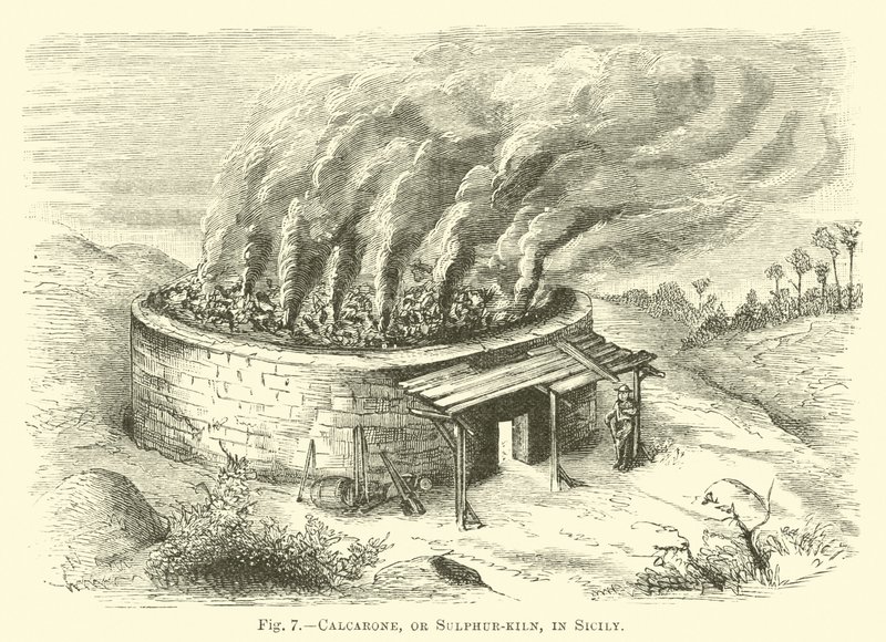 Calcarone, of Zwaveloven, in Sicilië door English School
