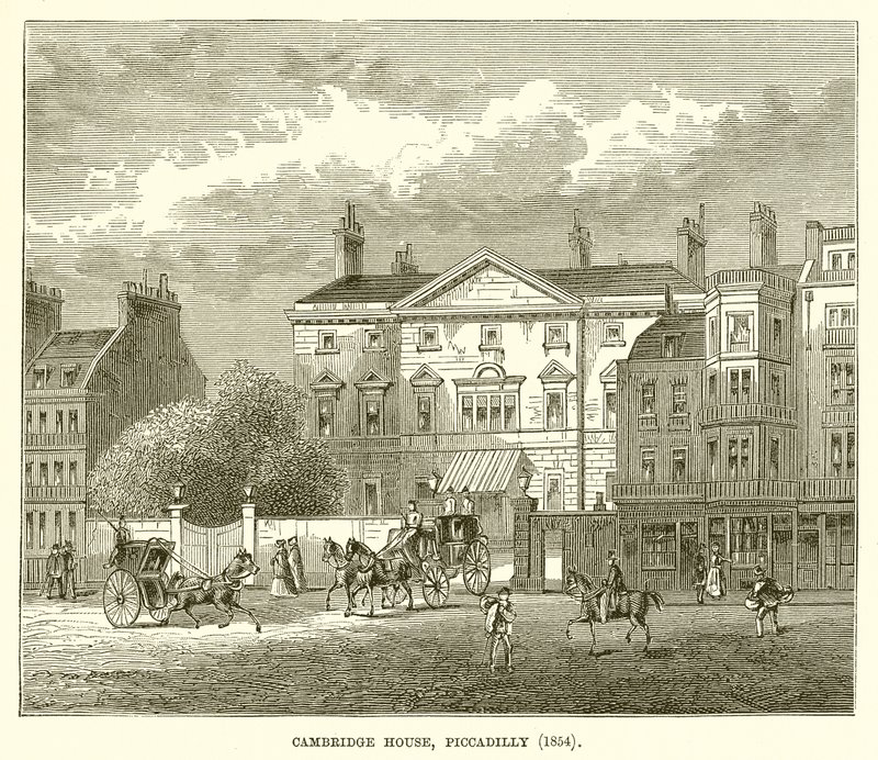 Cambridge House, Piccadilly (1854) door English School