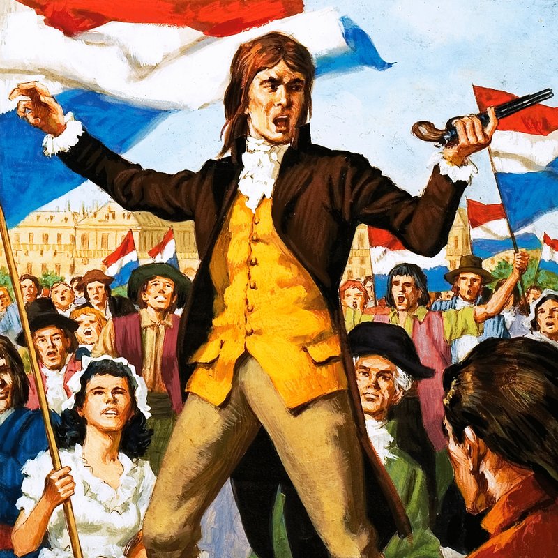 Camille Desmoulins roept 