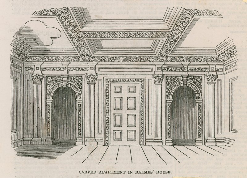 Uitgesneden kamer in Balmes Huis door English School