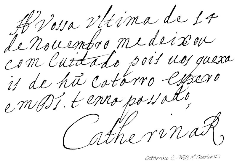 Catherine Q. (Vrouw van Karel II) door English School