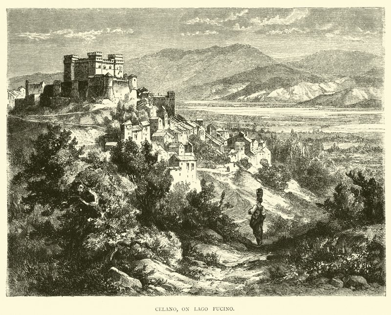 Celano, aan het Lago Fucino door English School