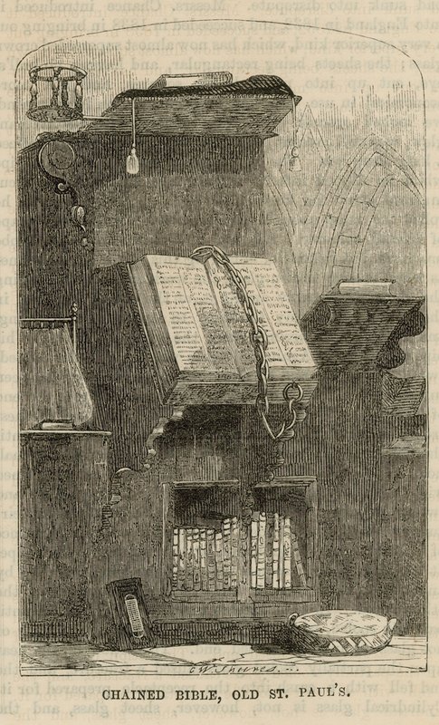 Geketende bijbel, Oude St. Pauls door English School