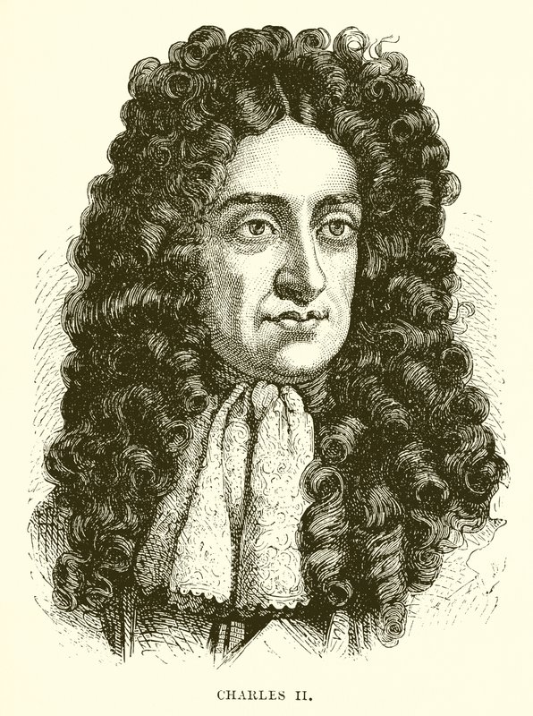 Karel II door English School