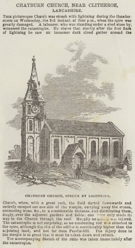 Chatburn Kerk, nabij Clitheroe, Lancashire door English School