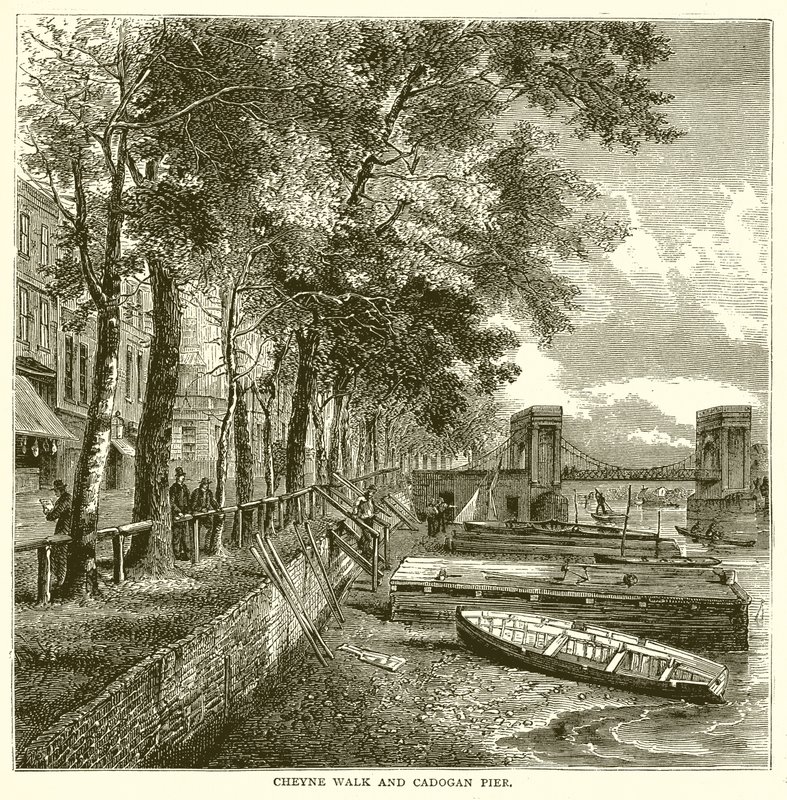 Cheyne Walk en Cadogan Pier door English School