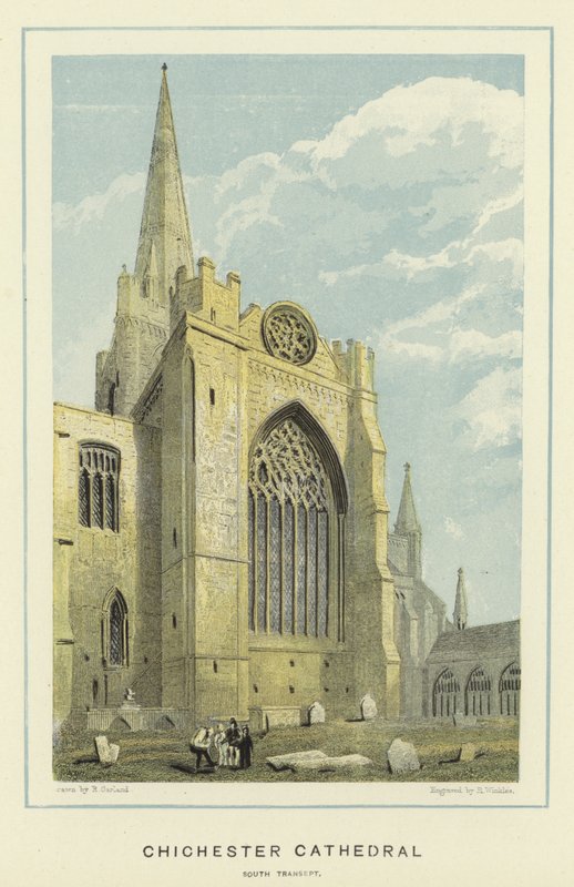 Chichester Kathedraal, zuid transept door English School