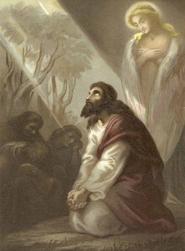 Christus in de Hof van Getsemane door English School
