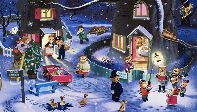 Kerstscène door English School