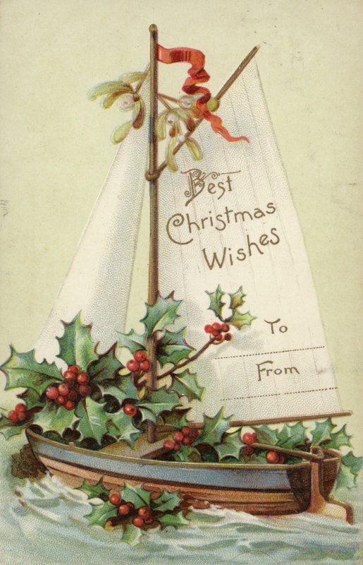 Kerstcadeau label door English School