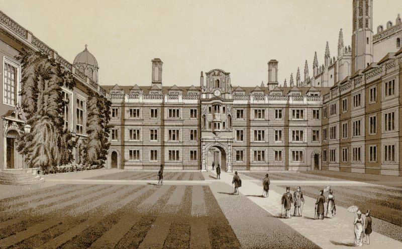 Clare College door English School