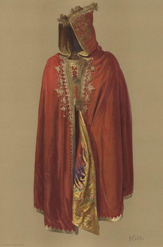 Mantel van Napoleon I (chromolitho) door English School
