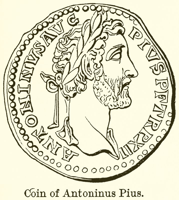 Munt van Antoninus Pius door English School