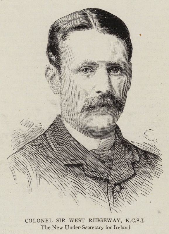 Kolonel Sir West Ridgeway, KCSI (gravure) door English School