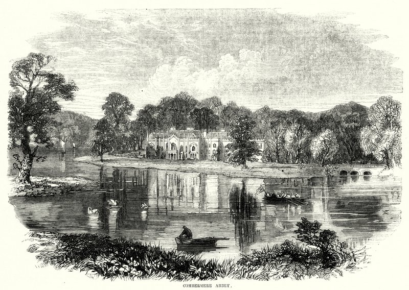 Combermere Abbey (gravure) door English School