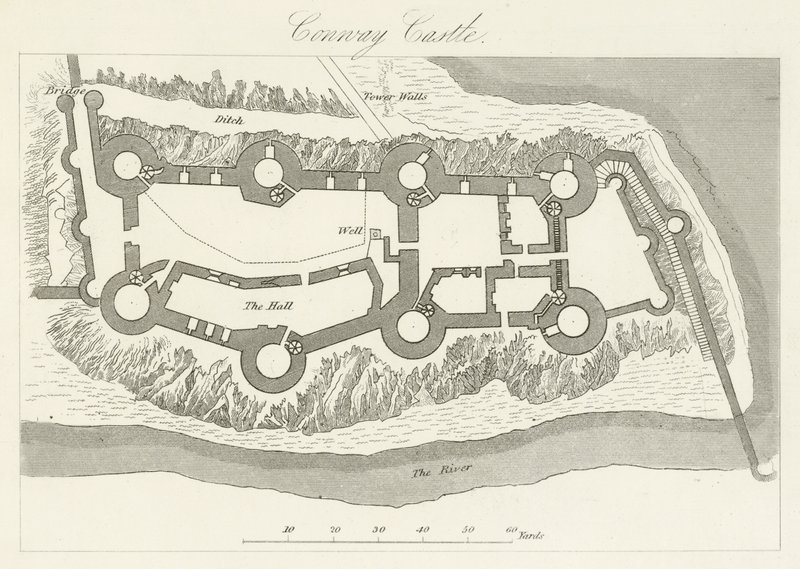 Conway Kasteel door English School