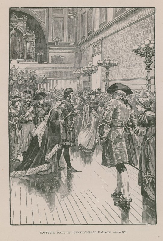 Kostuumbal in Buckingham Palace door English School