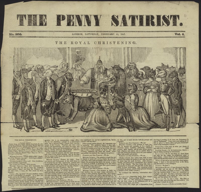 Omslag van The Penny Satirist door English School
