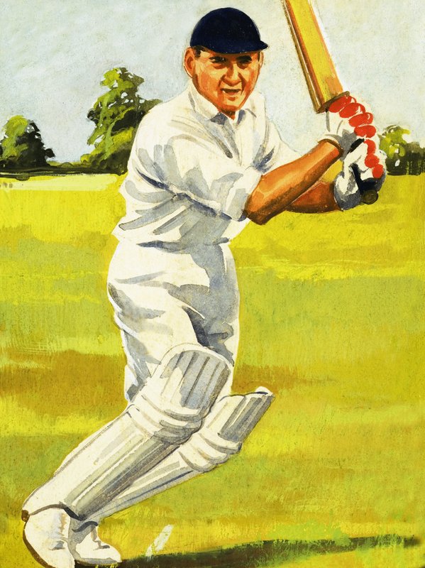 Cricketer door English School