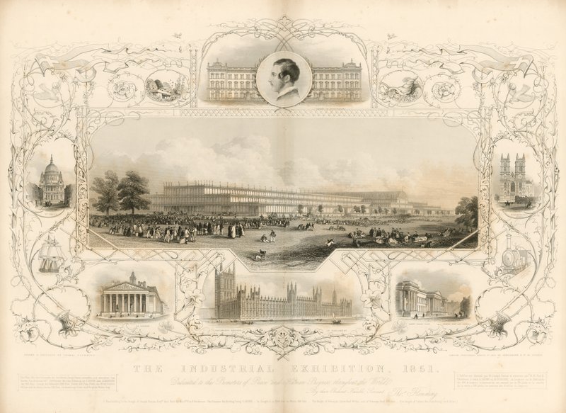 Crystal Palace; de Grote Tentoonstelling van 1851 door English School