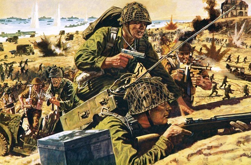D-Day landing door English School