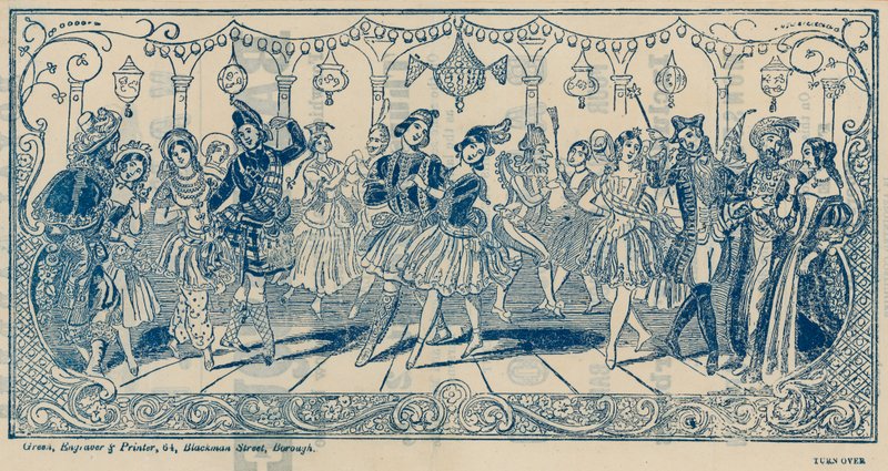 Dans in Vauxhall Gardens, Londen door English School