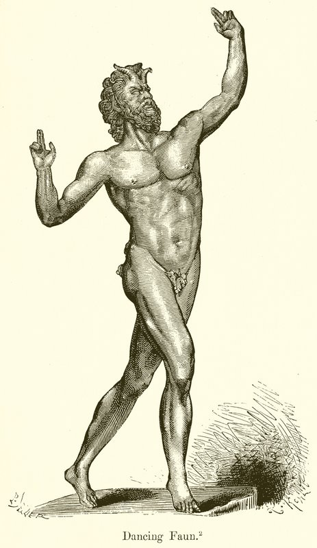 Dansende faun door English School