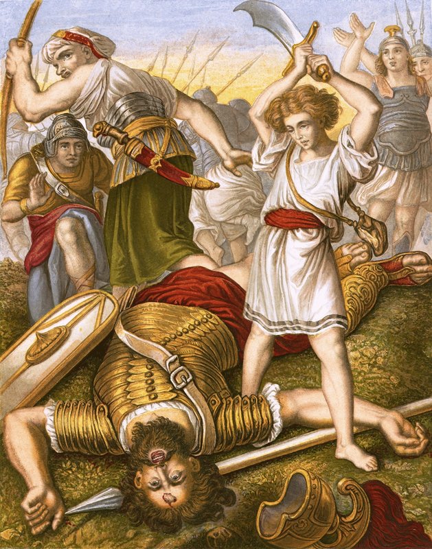 David doodt Goliath door English School
