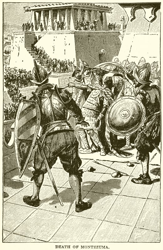 Dood van Montezuma door English School