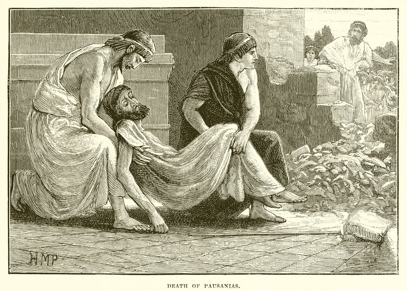 Dood van Pausanias door English School