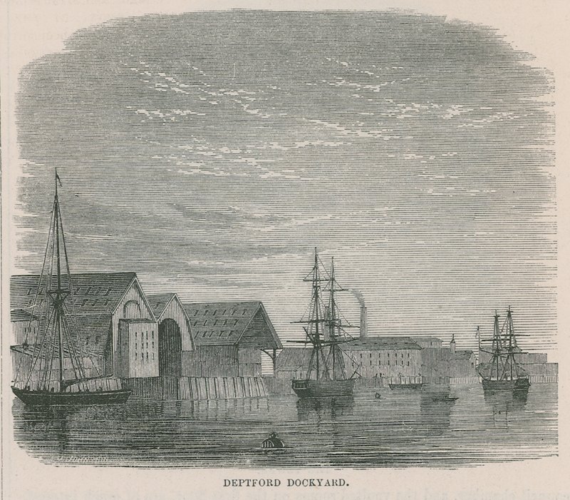 Deptford Scheepswerf door English School