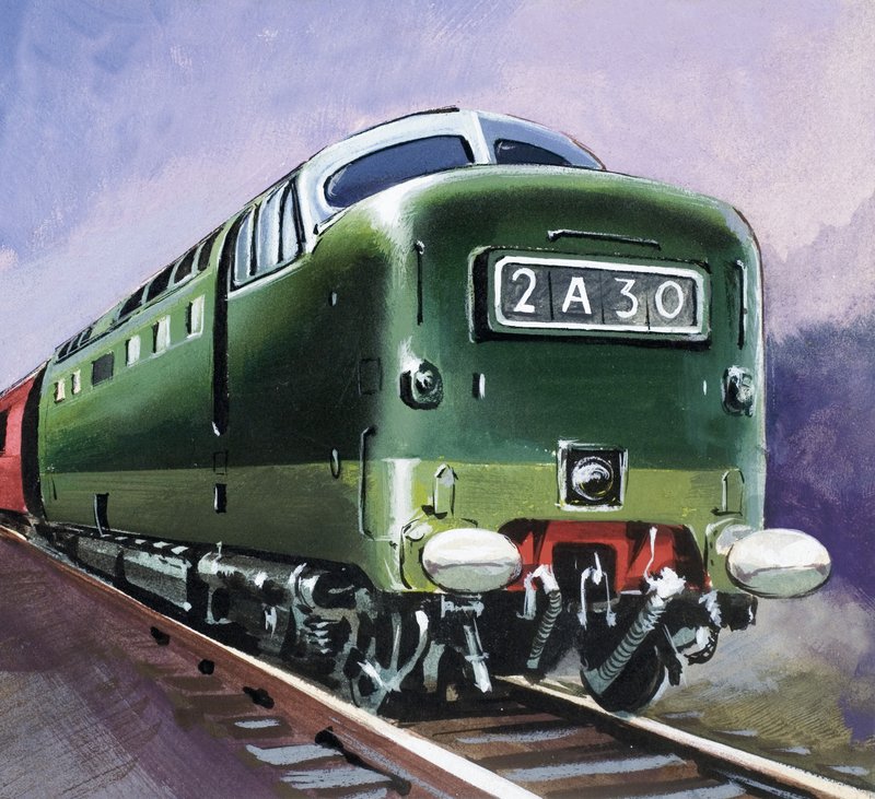 Diesellocomotief door English School