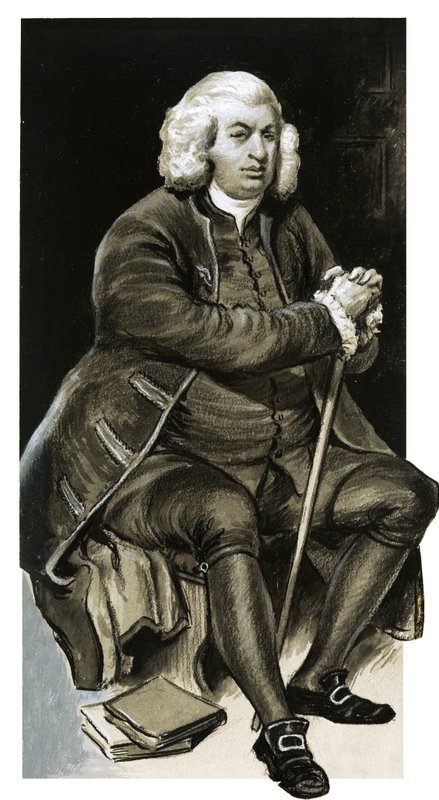 Dr. Johnson door English School