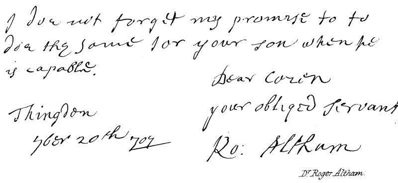 Dr Roger Altham door English School