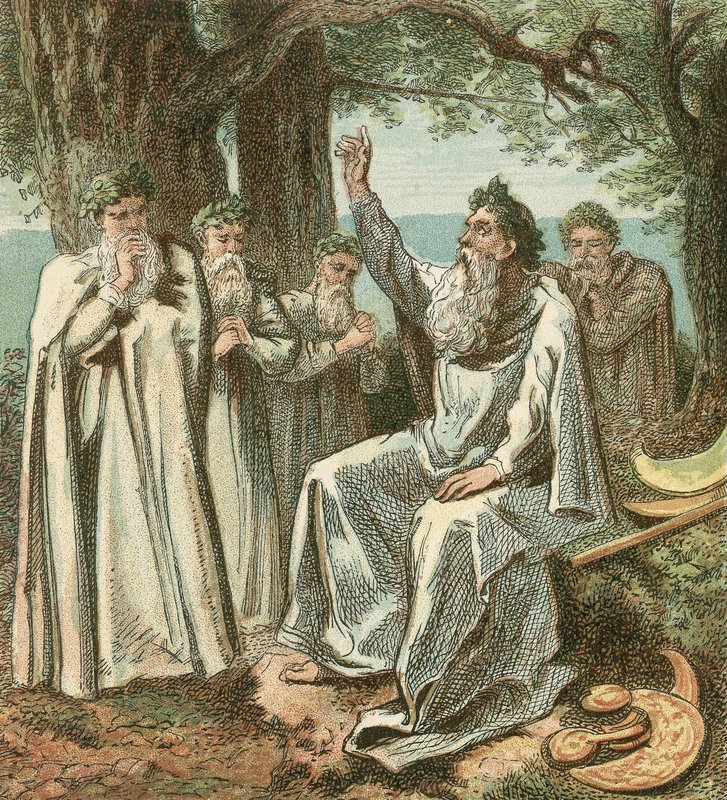 Druïden of Britse Priesters door English School