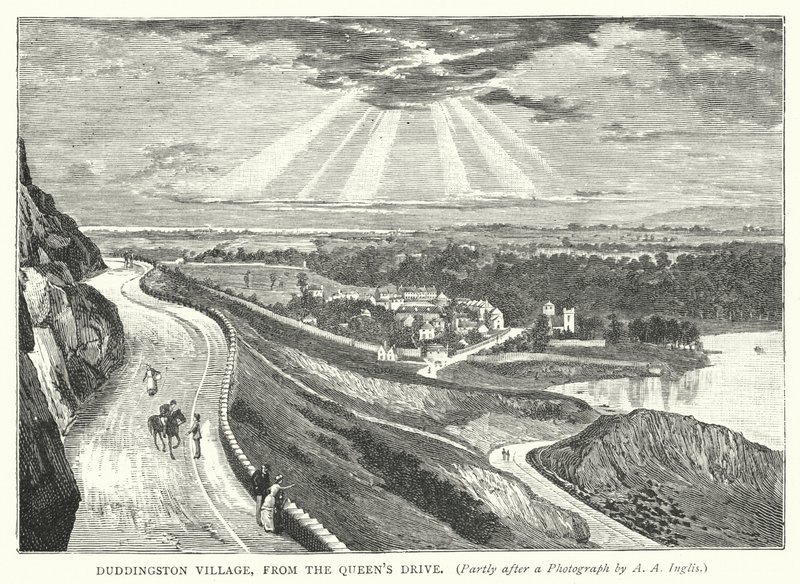 Duddingston Dorp, vanaf de Queen