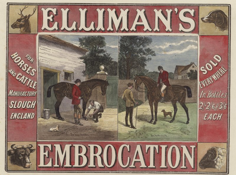 Ellimans Embrocation door English School