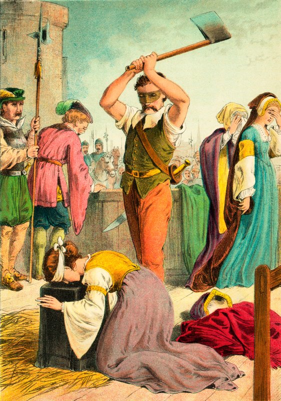 Executie van Lady Jane Grey door English School
