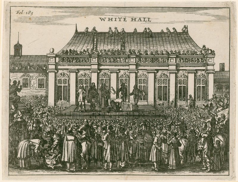 Executie van koning Karel I in Whitehall door English School