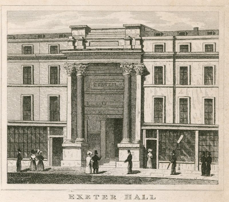 Exeter Hall, Strand, Londen door English School