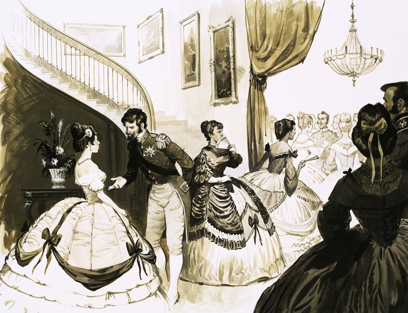 Modegrillen: De Kolossale Crinoline door English School