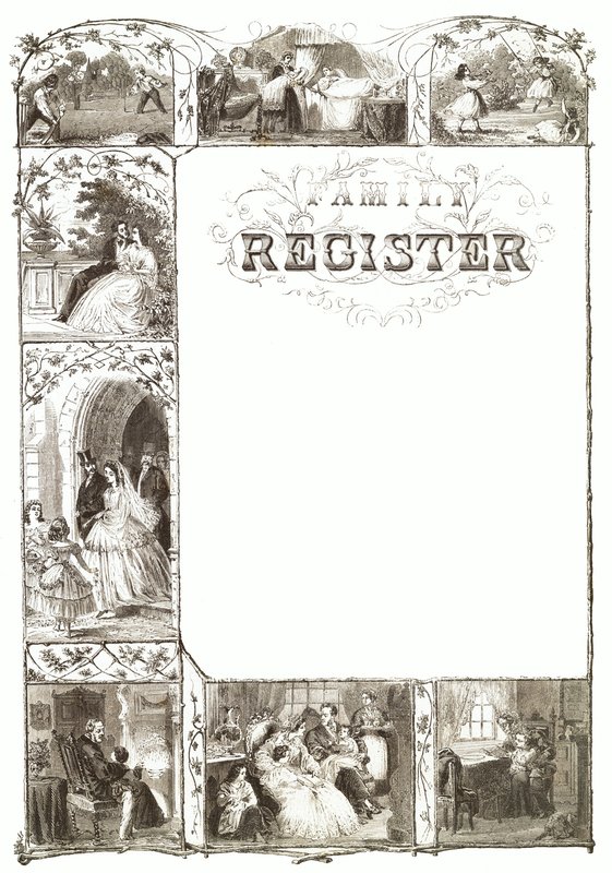 Familie Register door English School