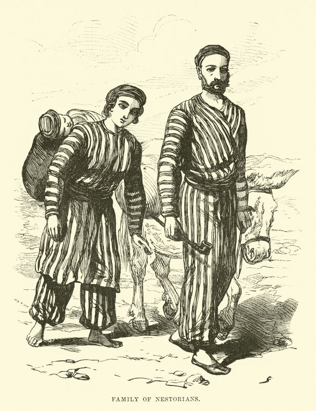Familie van Nestorianen door English School