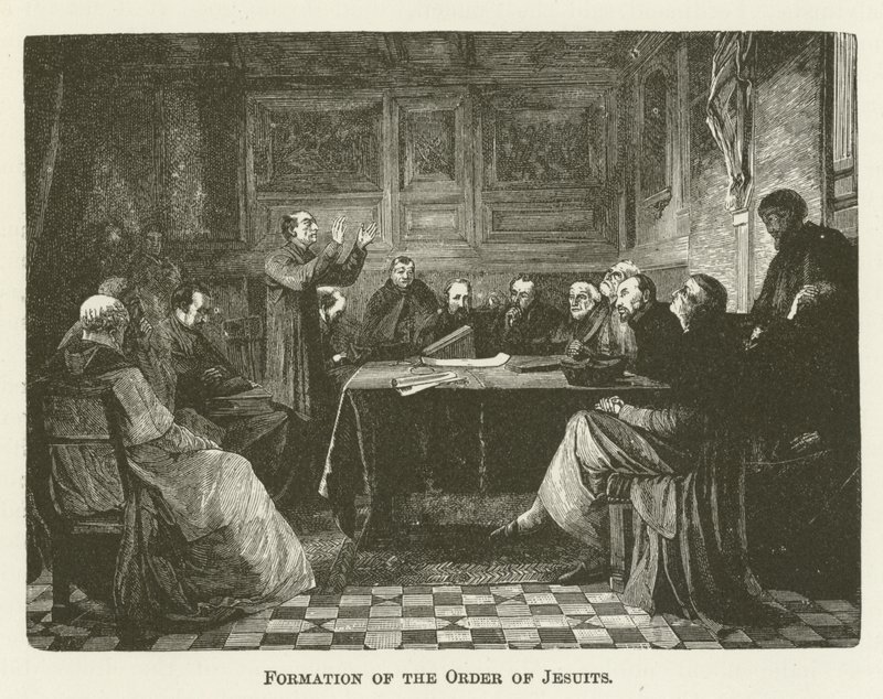 Oprichting van de Orde van de Jezuïeten door English School