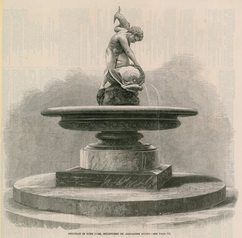 Fontein in Hyde Park door English School