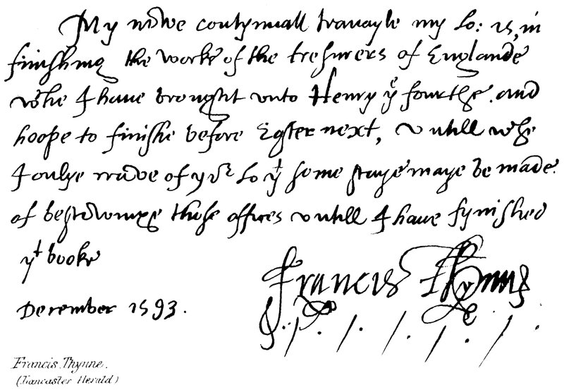 Francis Thynne door English School